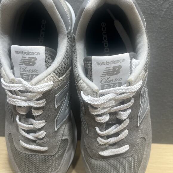 New Balance 574 Core Classic Lifestyle Style Sneakers Gray Womens Size 8B - Picture 6 of 12